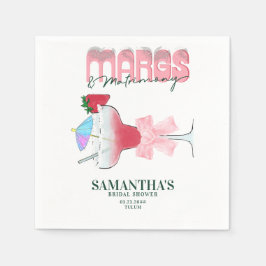 Margs Matrimony Tequila Bach Bröllopsfest för brud Pappersservett