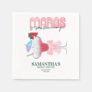Margs Matrimony Tequila Bach Bröllopsfest för brud Pappersservett
