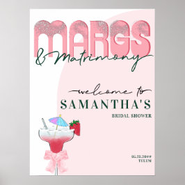 Margs Matrimony Tequila Bach Möhippa Välkommen Poster