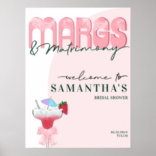 Margs Matrimony Tequila Bach Möhippa Välkommen Poster