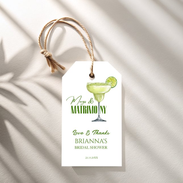 Margs och äktenskap bröllopsdusch monogram presentetikett (Margs and matrimony bridal shower monogrammed personalized favor gift tags thank you favor tags)