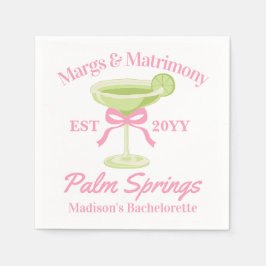 Margs och äktenskap Margaritas Möhippafest Pappersservett