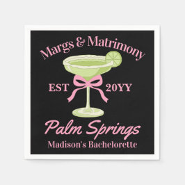 Margs och äktenskap Margaritas Möhippafest Pappersservett