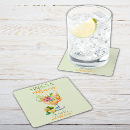 Margs och äktenskap Tequila & Fiesta Möhippa Underlägg Papper Kvadrat