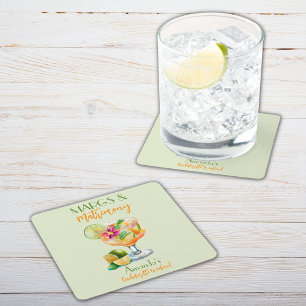 Margs och äktenskap Tequila & Fiesta Möhippa Underlägg Papper Kvadrat
