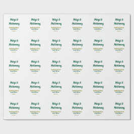 Margs och giftermål lägga till namn datum möhippa presentpapper