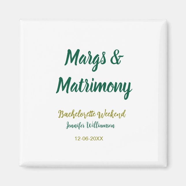 Margs och giftermål namn datum möhippa par magnet (Framsidan)