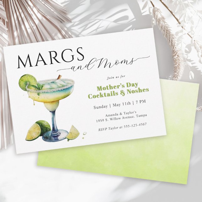 Margs och Mammor Mors dag Cocktail Party Inbjudningar (Available in both printed and instant download digital formats.)