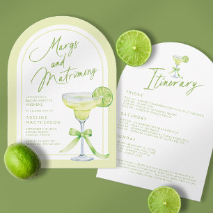 Margs och Matrimony Bachelorette Helg Inbjudningar