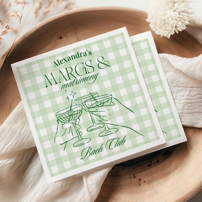 Margs och Matrimony Bachelorette Pappersservett (Skapare uppladdad)