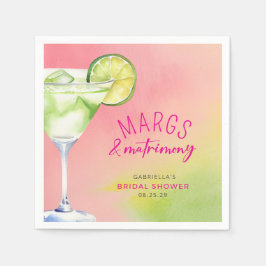 Margs och Matrimony Cocktail-Möhippa Pappersservett