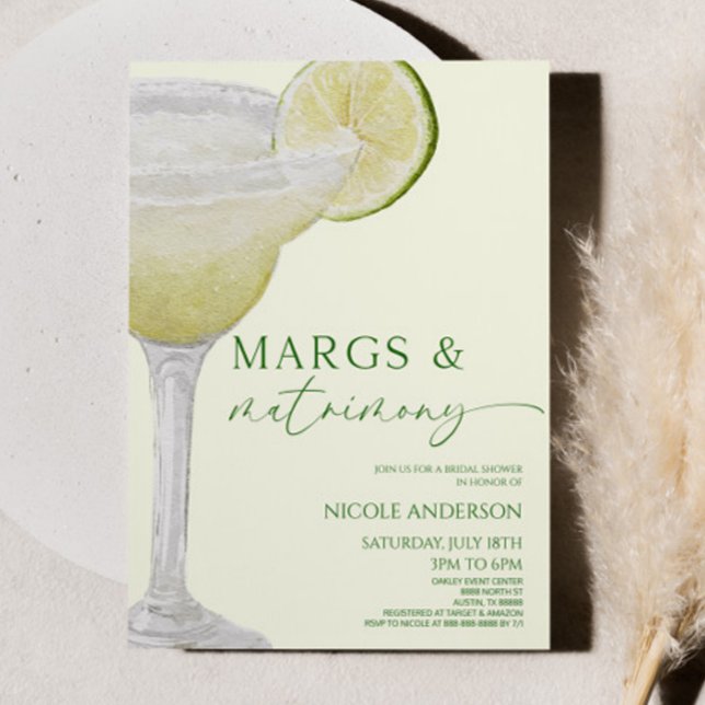 Margs och Matrimony Margarita Möhippa Inbjudningar (Skapare uppladdad)