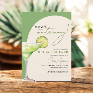 Margs och Matrimony Modern Möhippa Inbjudningar