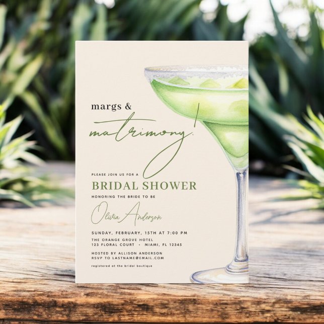 Margs och Matrimony Modern Möhippa Inbjudningar (Skapare uppladdad)