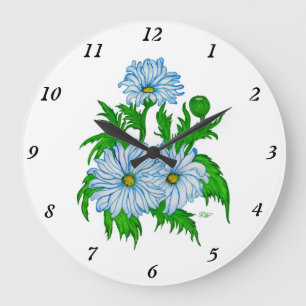 Marguerite, Daisy Flowers in re stil Stor Klocka