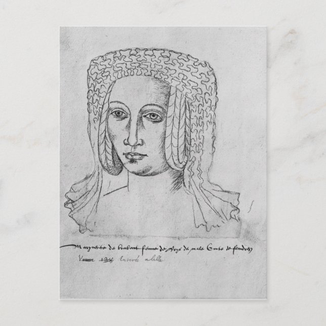 Marguerite de Brabant Vykort (Framsida)