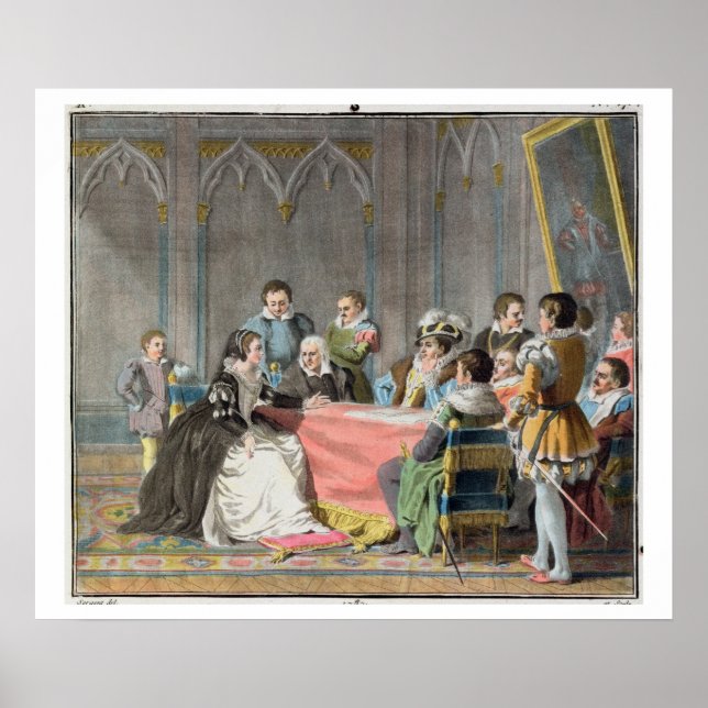 Marguerite de Valois (1553-1615) framför S Poster (Framsidan)