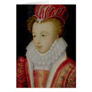 Marguerite de Valois c.1572 Hälsningskort