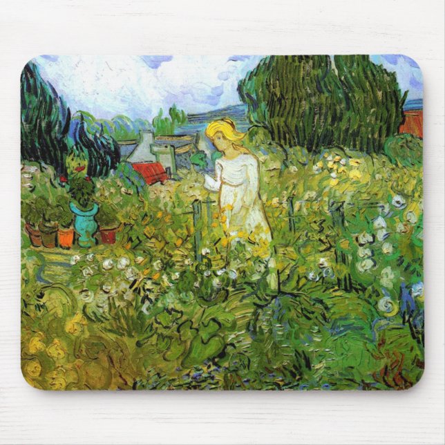 Marguerite Gachet i Garden av Vincent van Gogh Musmatta (Framsidan)