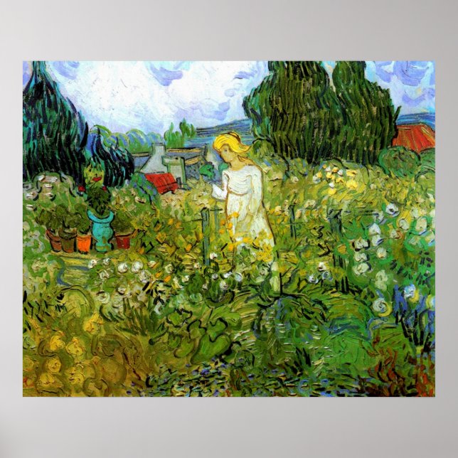 Marguerite Gachet i Garden av Vincent van Gogh Poster (Framsidan)