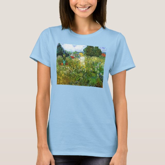 Marguerite Gachet i Garden av Vincent van Gogh T Shirt (Framsida)