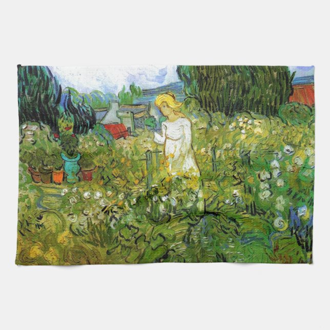 Marguerite Gachet i Garden Kökshandduk (Horisontell)