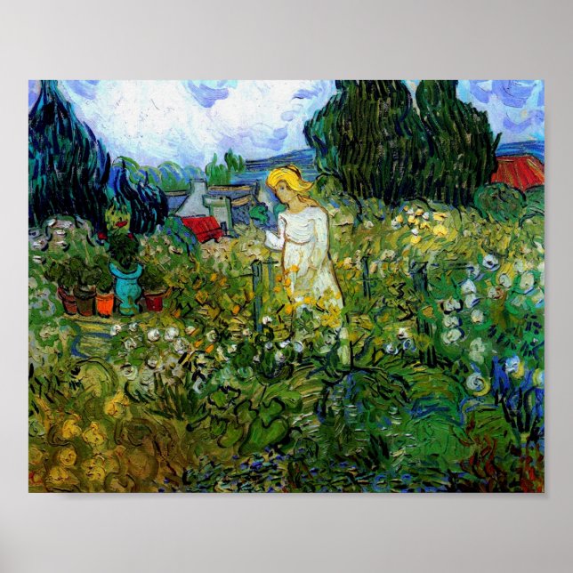 Marguerite Gachet i Garden Van Gogh Fine Art Poster (Framsidan)