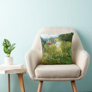 Marguerite Gachet i trädgården av Vincent van Gogh Kudde