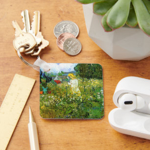 Marguerite Gachet i trädgården av Vincent van Gogh Nyckelring