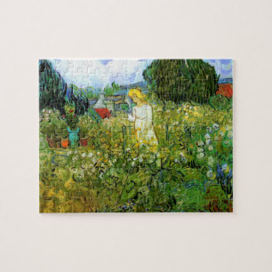 Marguerite Gachet i trädgården av Vincent van Gogh Pussel