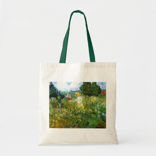 Marguerite Gachet i trädgården av Vincent van Gogh Tygkasse (Framsidan)