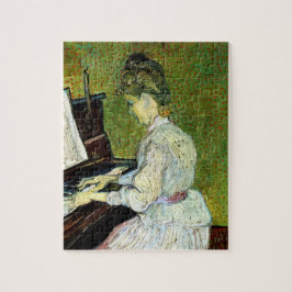 Marguerite Gachet vid Piano av Vincent van Gogh Pussel