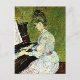 Marguerite Gachet vid pianot av Vincent van Gogh Vykort