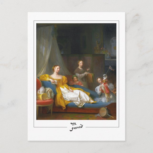 Marguerite Gérard #11 - vykort för konst (Framsida)