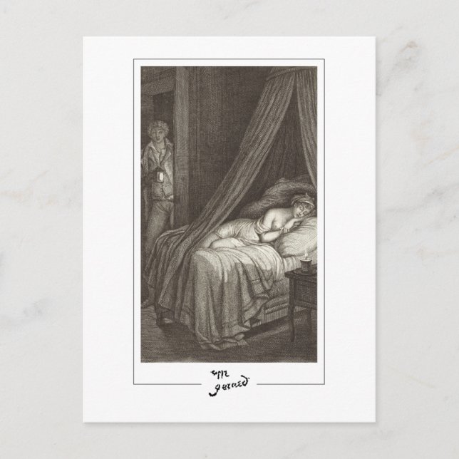 Marguerite Gérard #7 - vykort för konst (Framsida)