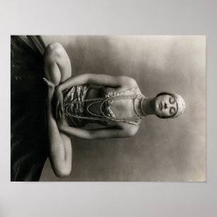 Margueriten Agniel i meditation poserar Poster