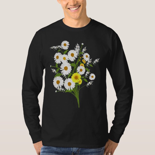 Marguerites Daisy Vår Flower Daisy Plant Gard T Shirt (Framsida)