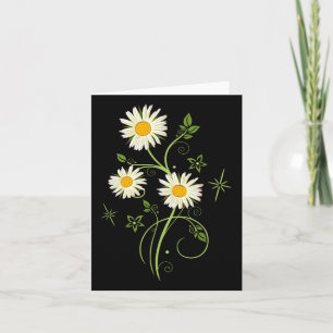 Marguerites Daisy Vår Sommarens Daisy Flower Shi Kort