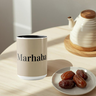 Marhaba - enkelt arabiskt hälsningsfras mugg