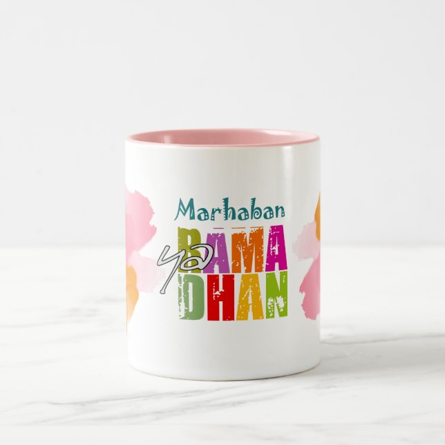 Marhaban ya Ramadhan Two-Tone Coffee Mugg (Center)