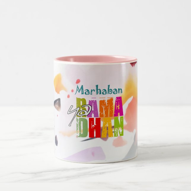 Marhaban ya Ramadhan Two-Tone Coffee Mugg (Center)