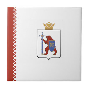 Mari El flagga Kakelplatta