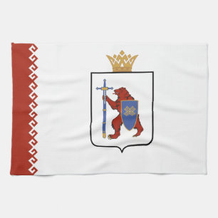 Mari El Flagga Kökshandduk