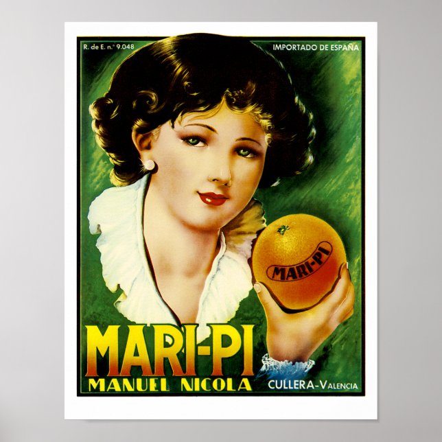 Mari Pi Oranges Poster (Framsidan)