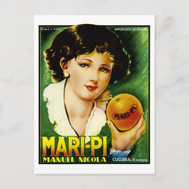 Mari Pi Oranges Vykort (Framsida)