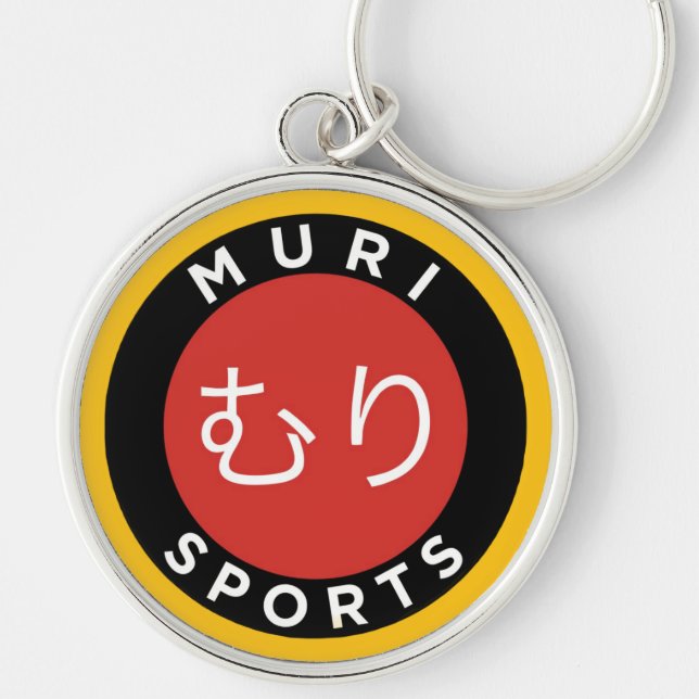 MARI SPORTS Keychain Rund Silverfärgad Nyckelring (Framsidan)