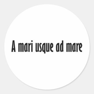 mari usque ad mare runt klistermärke