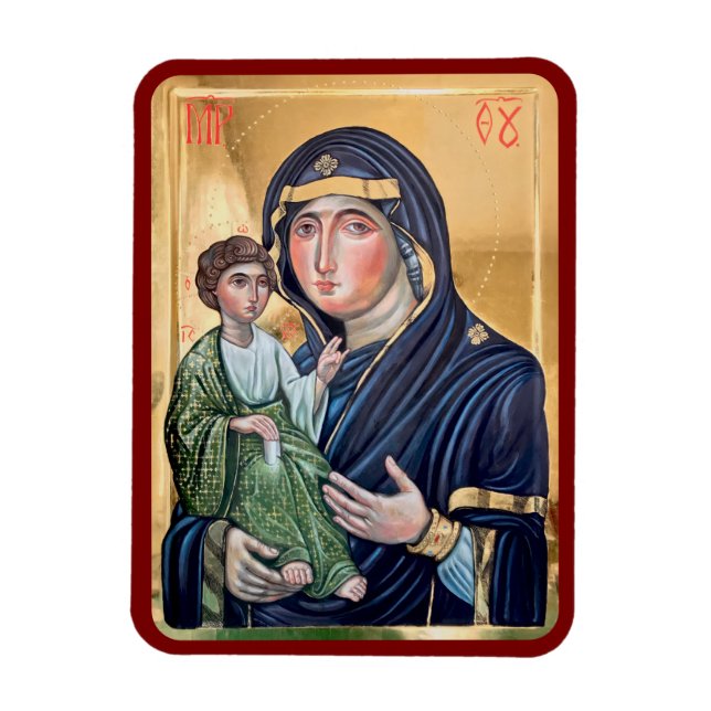 Maria Advocata Nostra Ikon Magnet (Vertikal)
