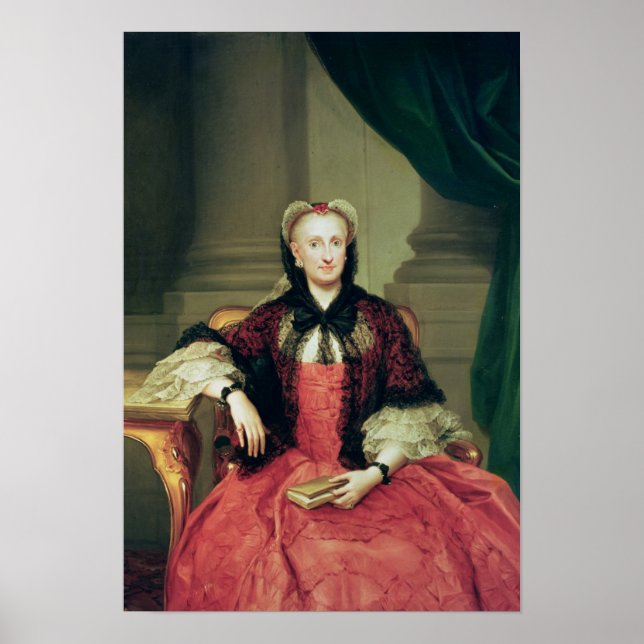 Maria Amalia av Saxony Queen of Spain Poster (Framsidan)
