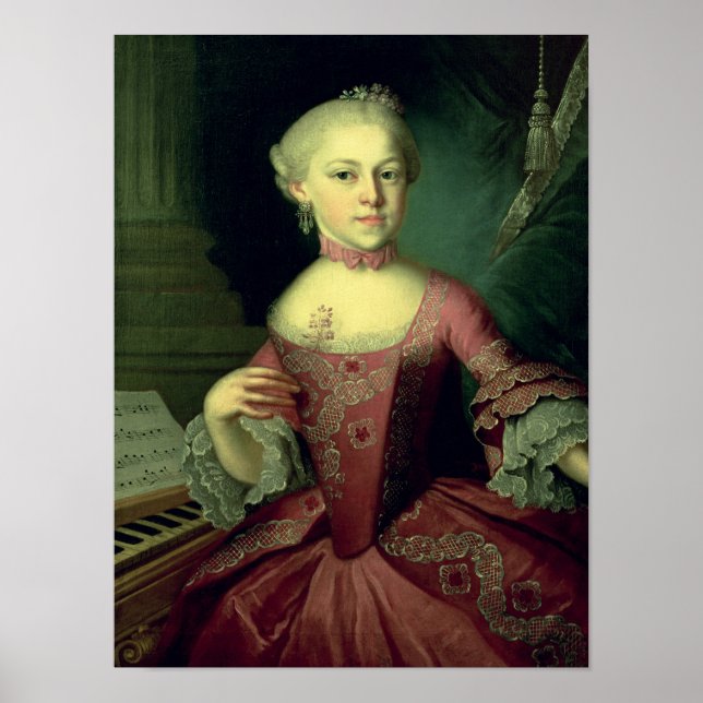 Maria-Anna Mozart, kallad Nannerl Poster (Framsidan)